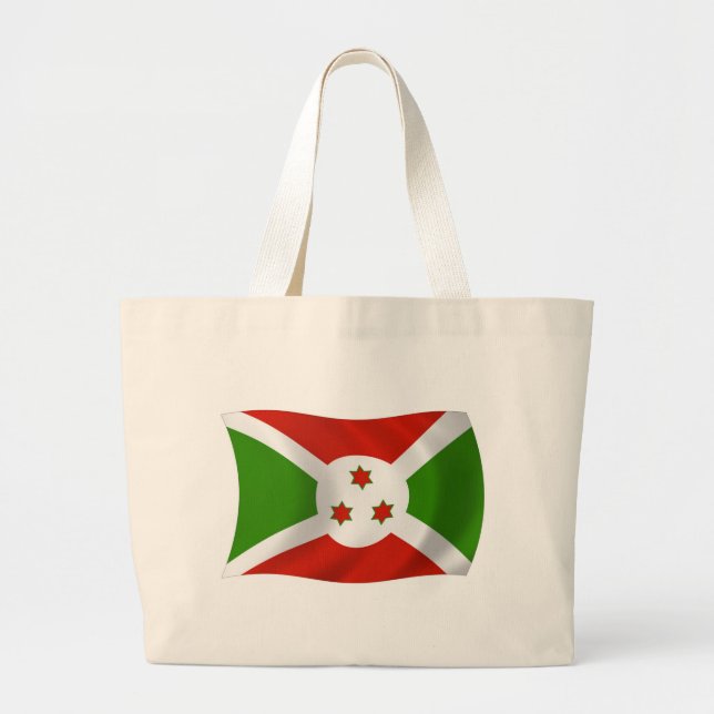 Burundi Flag Tote Bag (Front)
