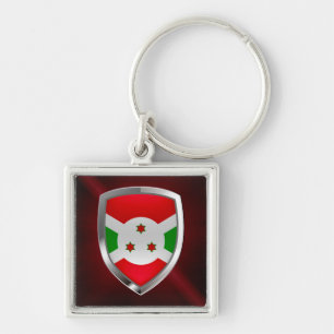 Burundi Mettalic Emblem Key Ring