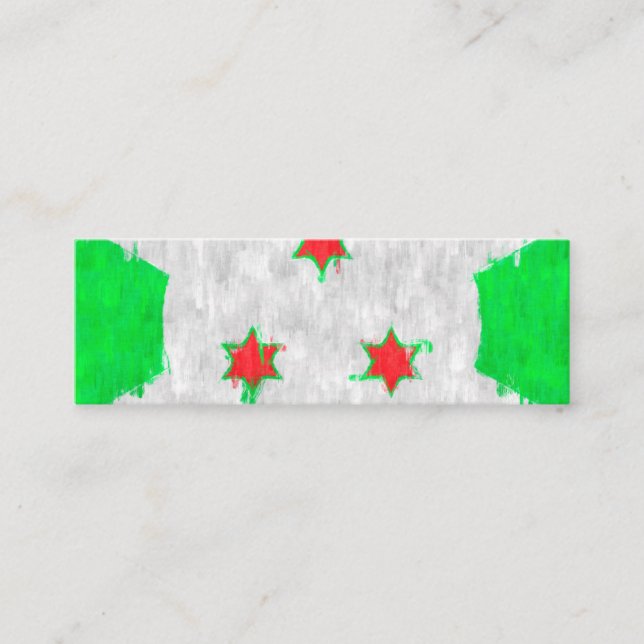 Burundi Oil Painting Drawing Calling Card (Front)