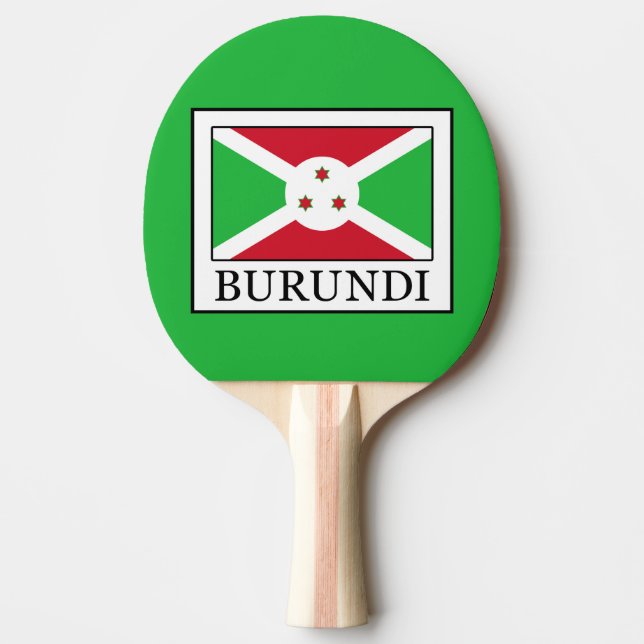 Burundi Ping Pong Paddle (Front)