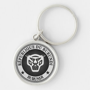 Burundi Round Emblem Key Ring