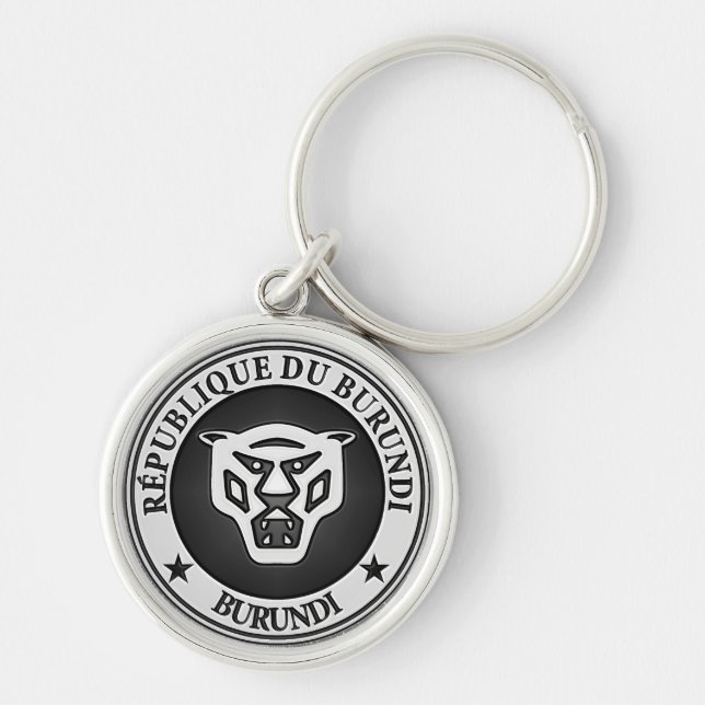 Burundi Round Emblem Key Ring (Front)