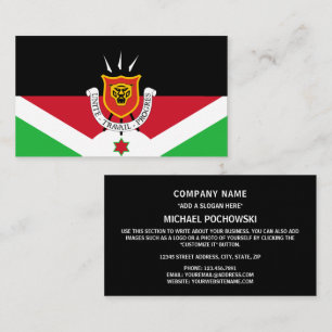 Burundian Flag & Coat of Arms, Flag of Burundi Business Card