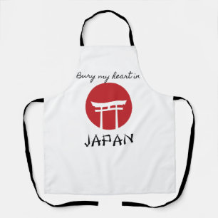 Bury My Heart in Japan Apron