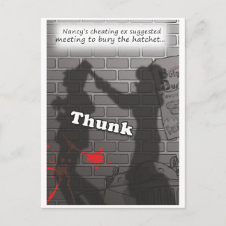 'Bury the Hatchet' Postcard