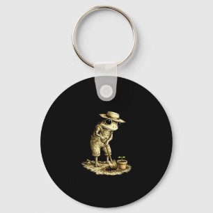 Bury Things Maybe Plants Maybe People Funny Frog Key Ring
