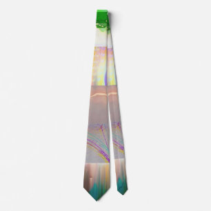 Bus 1521 Abstract Glitch Art Cyberpunk Grid Tie