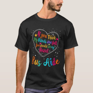 Bus Aide Appreciation Week Back to School Heart T-Shirt