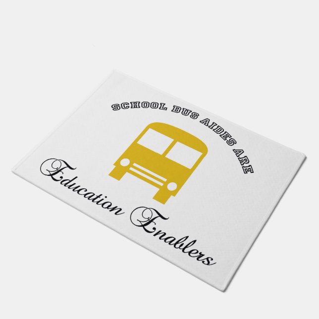 Bus Aide Education Enablers Doormat (Angled)