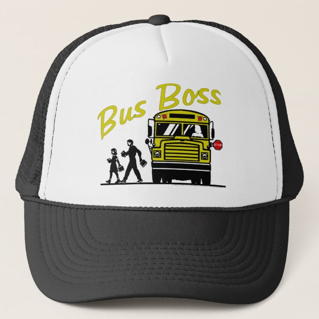 Bus Boss Female Driver Trucker Hat (Front)