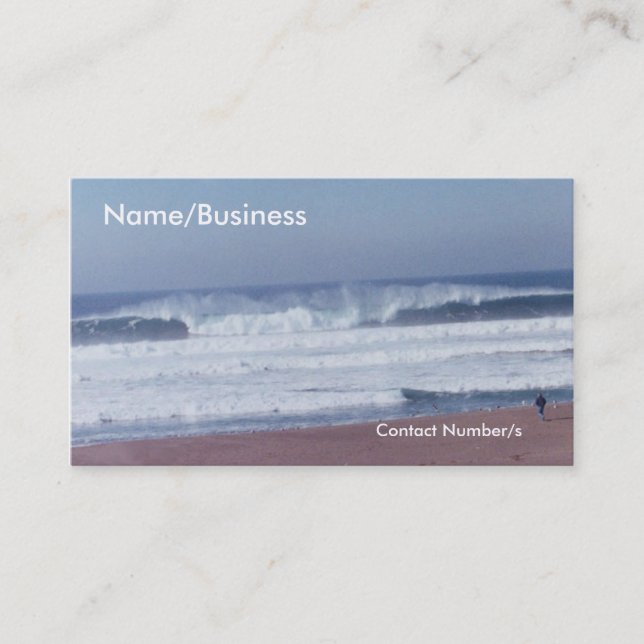 Bus. Card - Ocean wave (Front)