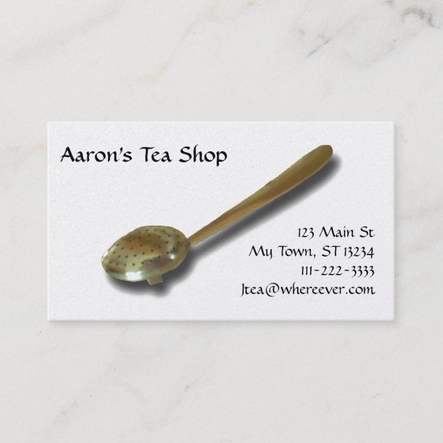 Bus. Card - Tea Spoon (Front)