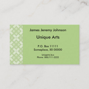 Bus. Card - Three Diamond Tiles