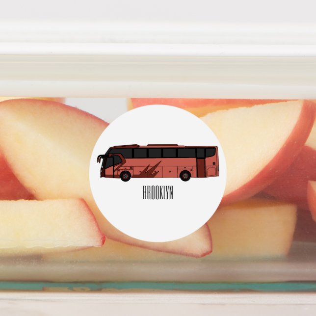 Bus cartoon illustration (Affixed)