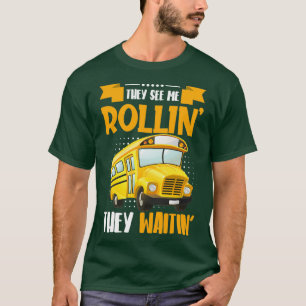 Bus Design For School Bus Or Coach Driver 12 T-Shirt