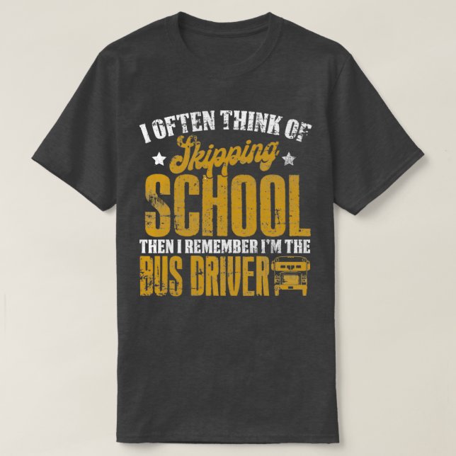 Bus Driver Bus 6 T-Shirt (Design Front)