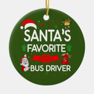 Bus Driver Ceramic Ornament