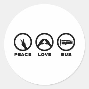 Bus Driver Classic Round Sticker