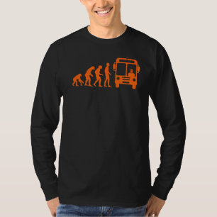 Bus Driver Female Bus Driver Monkey Human Evolutio T-Shirt