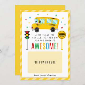Bus Driver Gift Appreciation Thank You Card Holder