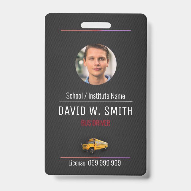 Bus Driver ID Badge (Front)