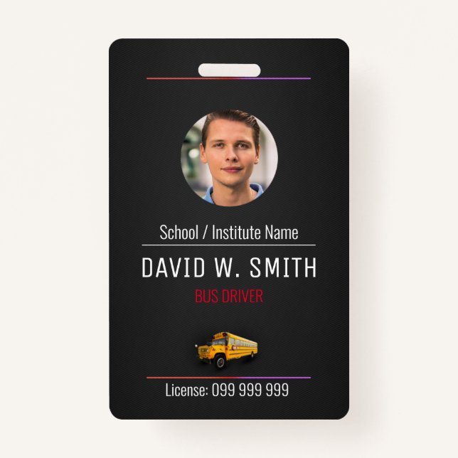 Bus Driver ID Badge (Front)