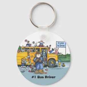 Bus Driver Keychain