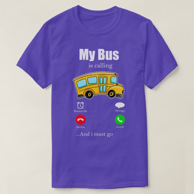 Bus Driver Occupation Omnibus Bus Stop 1 T-Shirt (Design Front)