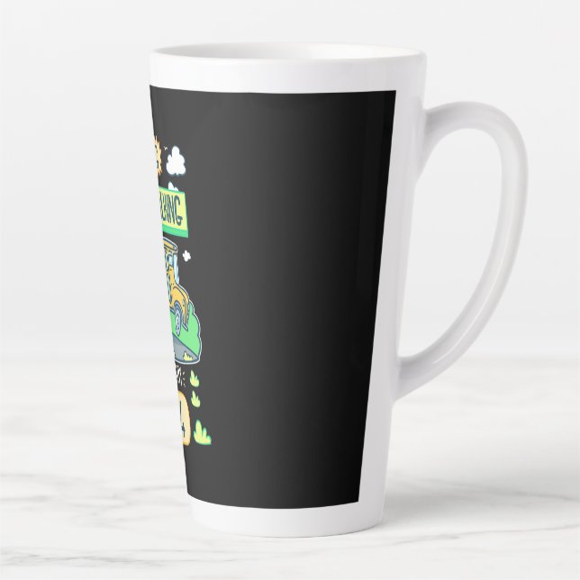 Bus Driver Omg Stop Talking Latte Mug (Right)
