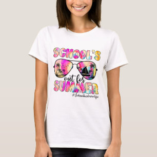 Bus Driver Out For Summer Tie Dye Sungles T-Shirt