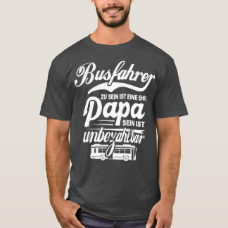 Bus Driver Papa Bus Driving Grandpa Public Bus 2 T-Shirt
