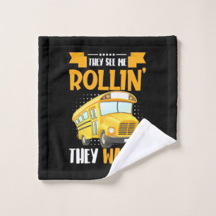 Bus Driver See Me Rollin Wash Cloth