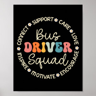 Bus Driver Squad Appreciation Week Back to School  Poster