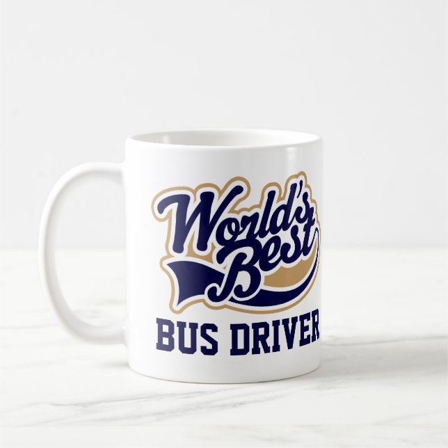 Bus Driver Thank You Gift Coffee Mug (Left)