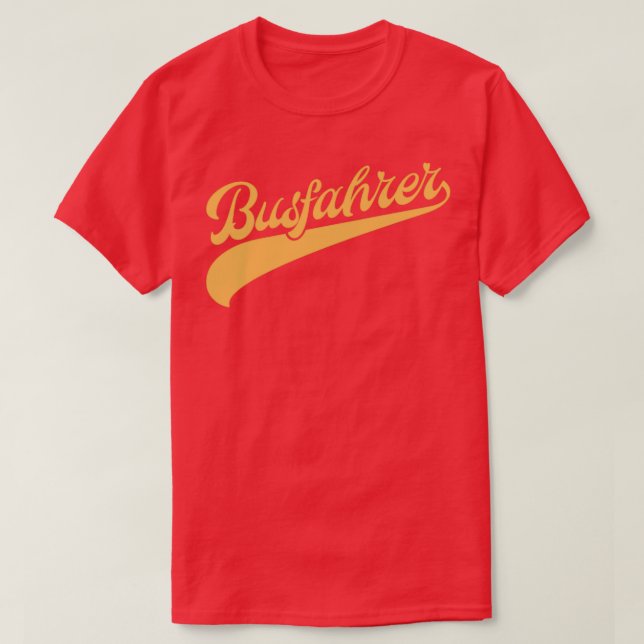 Bus driver transporter bus T-Shirt (Design Front)