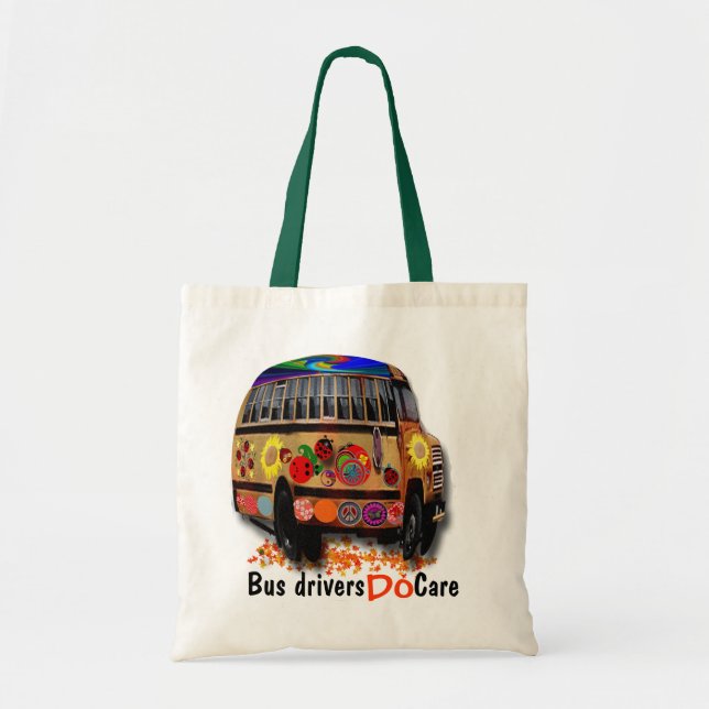 Bus Drivers Do Care Tote Bag (Front)