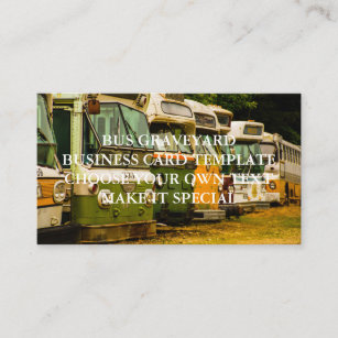 BUS GRAVEYARD BUSINESS CARD TEMPLATE