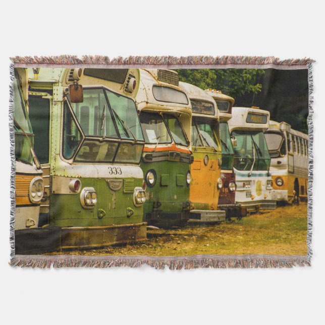 BUS GRAVEYARD THROW BLANKET (Front)