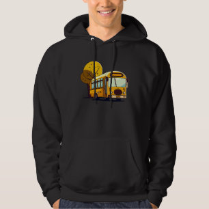 Bus In Front Of Trees Bus Driver Hoodie