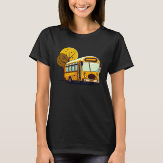 Bus In Front Of Trees Bus Driver T-Shirt