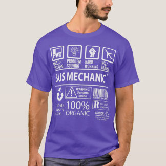 Bus Mechanic MultiTasking Certified Job Gift Item T-Shirt
