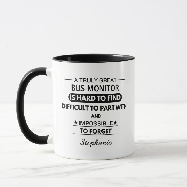 Bus Monitor Appreciation Coffee Mug (Left)