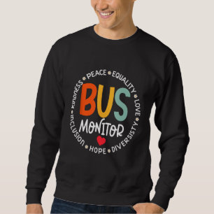Bus Monitor Driver Aide Matching Group Squad Back  Sweatshirt