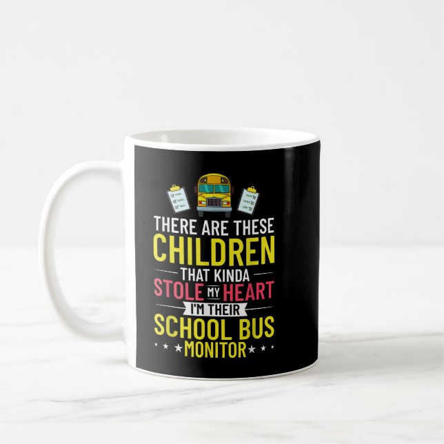 Bus Monitor School Bus Attendant Assistant Appreci Coffee Mug (Left)