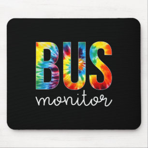 Bus Monitor Tie Dye Appreciation Day Hello Back To Mouse Pad