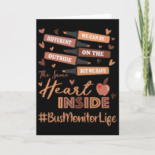 Bus Monitor We Can Be Different Black History Mont Card