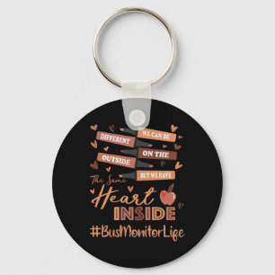 Bus Monitor We Can Be Different Black History Mont Key Ring