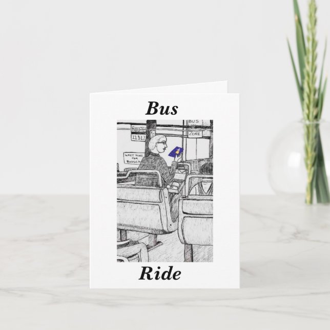 Bus 🚌 Ride Thank You Card (Front)