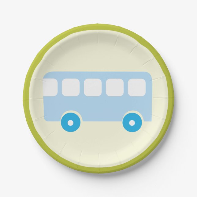 Bus Sign Paper Plate (Front)