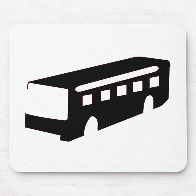 Bus Silhouette Mouse Pad (Front)